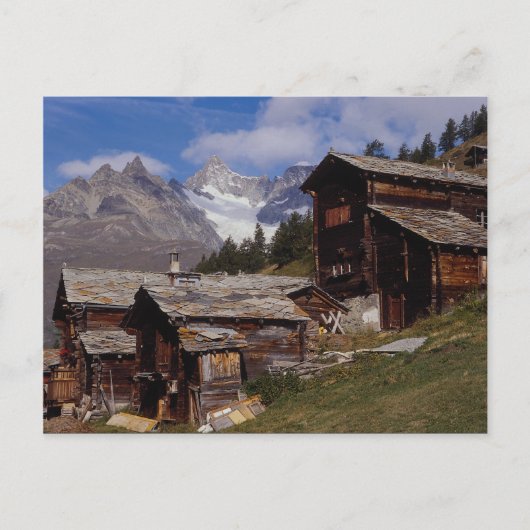 Findeln, Zermatt, die Schweiz Postkarte (Vorderseite)