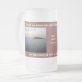 Finden der Schönheits-Tasse Mattglas Bierglas (Vorderseite Links)
