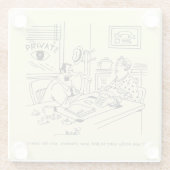 Finden der Verwandter Glasuntersetzer (Rückseite)