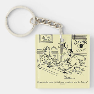 Finden der Verwandter Schlüsselanhänger