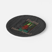 Finden nicht von Bigfoot Pappteller (Schrägansicht)