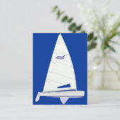 Finden Racing Sailboat auf Design Olympia-Klasse Postkarte (Stehend Vorderseite)