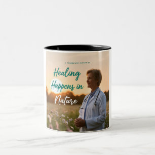 Finden Sie Balance: Medizin-Natur-Tasse Zweifarbige Tasse