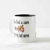 Finden Sie bitte eine Heilung vor Mitgliedstaat Zweifarbige Tasse (Vorderseite Links)