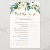 Finden Sie das Baby Shower Game | Grünflächen (Vorderseite)