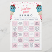 Finden Sie das Bingo Brautparty Game (Vorderseite)