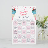 Finden Sie das Bingo Brautparty Game (Stehend Vorderseite)