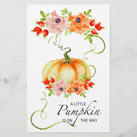 Finden Sie das Bingo Pumpkin Baby Shower Game (Rückseite)