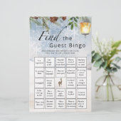 Finden Sie das Bingo Winter Baby Shower Game (Stehend Vorderseite)
