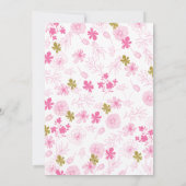 Finden Sie das Brautparty Floral Game Einladung (Rückseite)