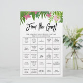 Finden Sie das Gast-Bingo-Spiel (Stehend Vorderseite)