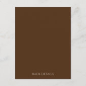 Finden Sie das Gast-Brautparty Begleitkarte (Rückseite)