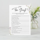 Finden Sie das Gast-Brautparty Einladung (Stehend Vorderseite)