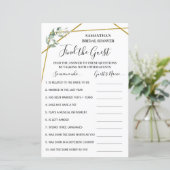 Finden Sie das Gast-Brautparty zweisprachig (Stehend Vorderseite)