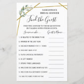 Finden Sie das Gast-Brautparty zweisprachig (Vorderseite)