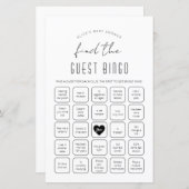 Finden Sie das Guest Bingo Baby Shower Game (Vorne/Hinten)