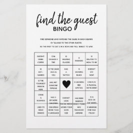 Finden Sie das Guest Bingo Minimalistisch Baby Sho