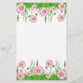 Finden Sie das Guest Bingo Wildblumen Baby Shower (Rückseite)