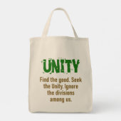 Finden Sie das Gute, das die Einheit sucht - Unity Tragetasche (Rückseite)