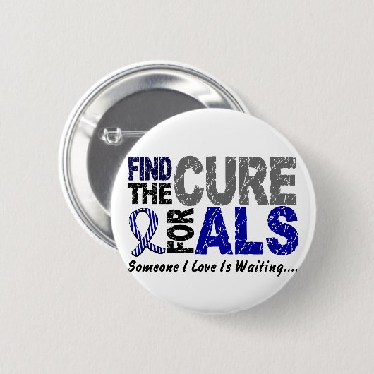 Finden Sie das Heilmittel für ALS Button (Vorne & Hinten)