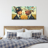 Finden Sie das neue Nest Leinwanddruck (Insitu (Schlafzimmer))