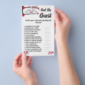 Finden Sie den Gast Brautparty Game Card Love Bird Flyer (Handgriff)