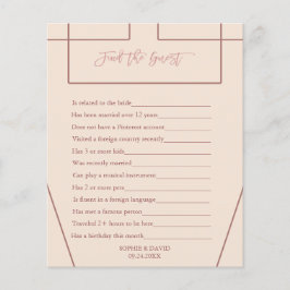 Finden Sie den Gast I Spy Ivory Peach Wedding Game Flyer