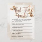 FINDEN SIE DEN GÄSTEBären Niedlicher Babydusche Einladung (Vorne/Hinten)