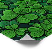 Finden Sie den glücklichen Klee 2 Poster (Ecke)