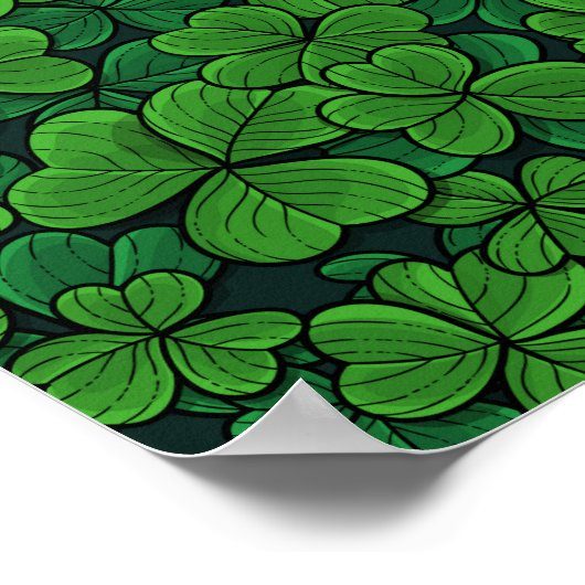 Finden Sie den glücklichen Klee 2 Poster (Ecke)