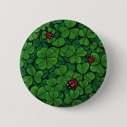 Finden Sie den glücklichen Klee Button (Vorderseite)