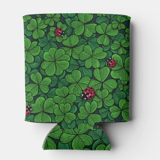 Finden Sie den glücklichen Klee Dosenkühler (Rückseite)