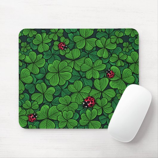 Finden Sie den glücklichen Klee Mousepad (Mit Mouse)