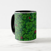 Finden Sie den glücklichen Klee Tasse (Vorderseite Links)