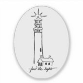 Finden Sie den Light Vinyl Sticker (Vorderseite)