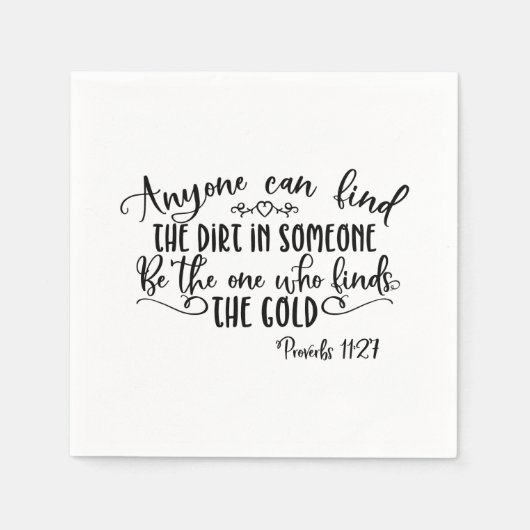 Finden Sie den Schmutz in einem Christlichen Witz Serviette (Vorderseite)