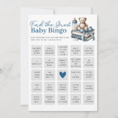 Finden Sie die Baby Shower Bingo Game Card Einladung (Vorderseite)