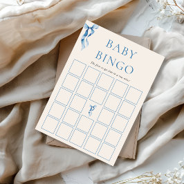 Finden Sie die Bingo Game Bow Baby Shower Card Einladung
