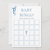 Finden Sie die Bingo Game Bow Baby Shower Card Einladung (Vorderseite)