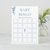 Finden Sie die Bingo Game Bow Baby Shower Card Einladung (Stehend Vorderseite)
