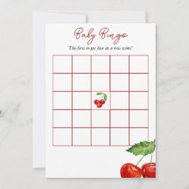 Finden Sie die Bingo Game Cherry Baby Shower Card Einladung