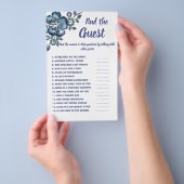 Finden Sie die blaue Blume der Game-Brautparty-Kar Flyer (Handgriff)