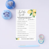 Finden Sie die Game Card des Brautparty Guest Lemo Flyer (Einzeln)