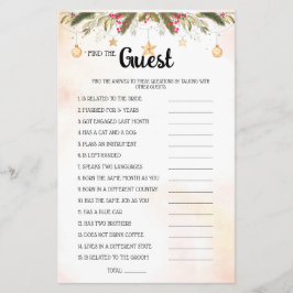 Finden Sie die Game Card F des Guest Christmas Bra Flyer