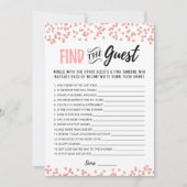 Finden Sie die Gast Brautparty Editable Game Card Einladung (Vorderseite)