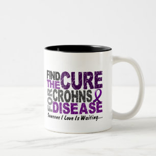 Finden Sie die Heilung 1 CROHNS KRANKHEIT T - Zweifarbige Tasse