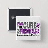 Finden Sie die Heilung 1 FIBROMYALGIA T - Shirts Button (Vorne & Hinten)