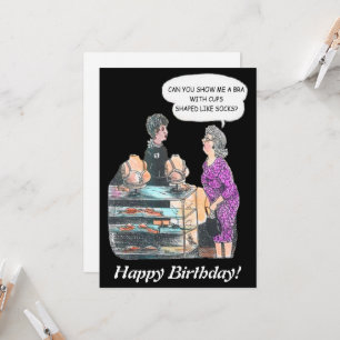 Finden Sie die richtige Bra Shopping Old Lady Flat Karte