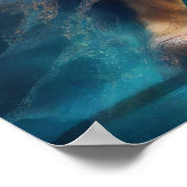 Finden Sie die ruhige AI Fantasy Digital Art Print Poster (Ecke)