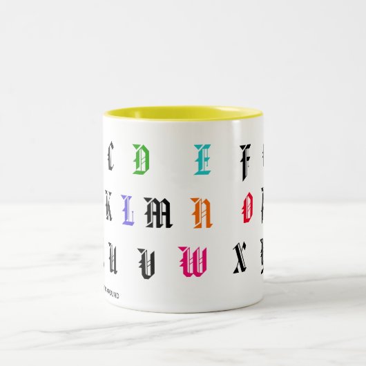 Finden Sie die versteckte Mitteilung Zweifarbige Tasse (Mittel)